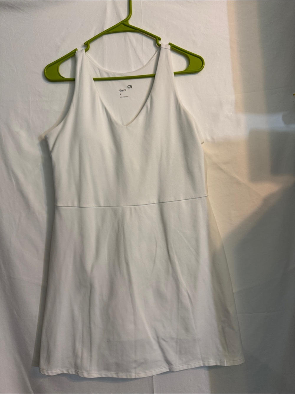 GAP White V-Neck Tank Dress
